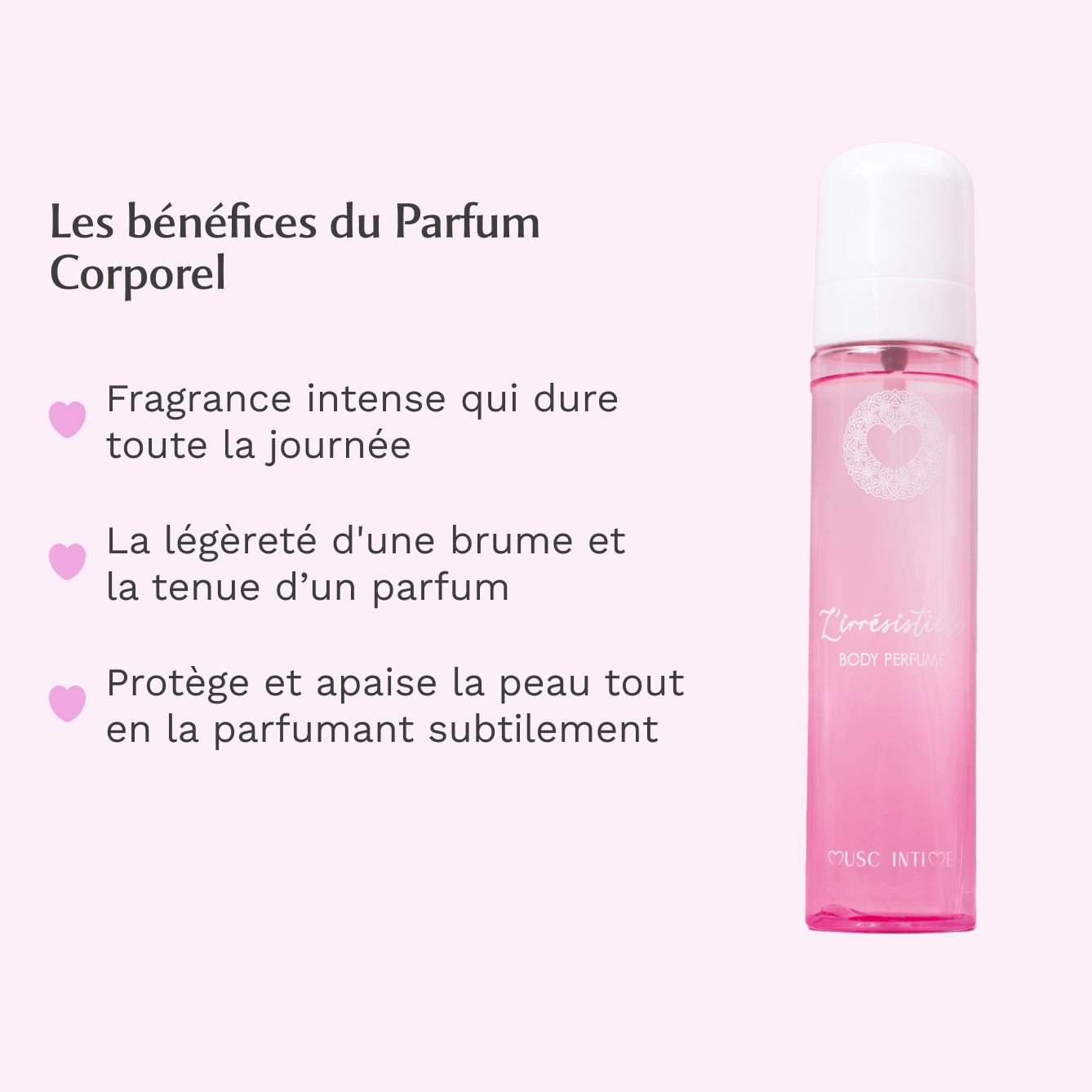Parfum Corps au Musc Blanc - L'irrésistible