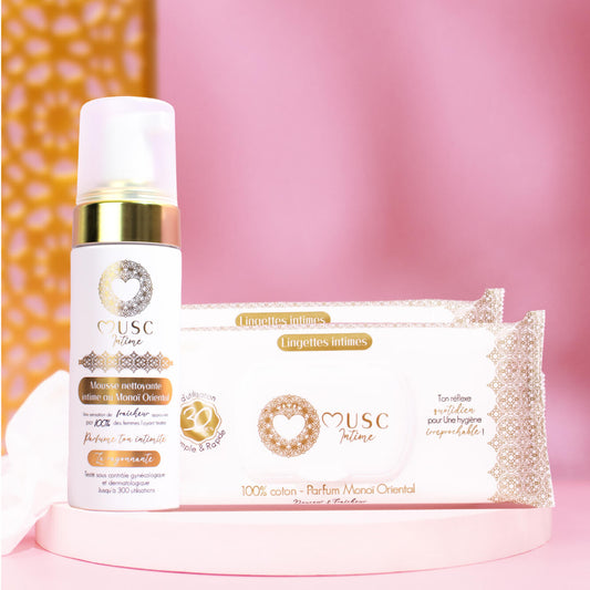 Mousse Nettoyante + 2 Lingettes Monoï