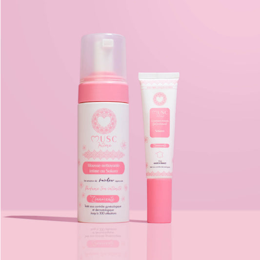 Gel Parfumant + Mousse Nettoyante Sakura