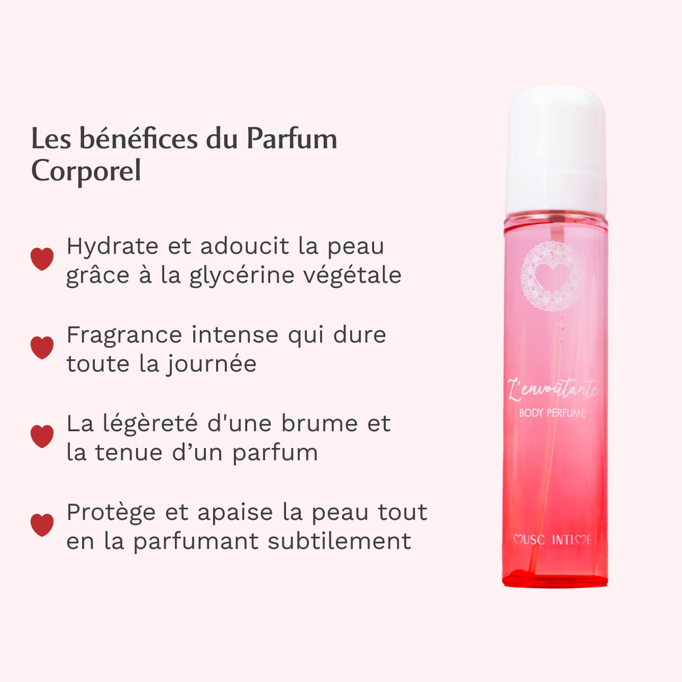 Parfum Corps à la Rose Mystik- L'envoûtante