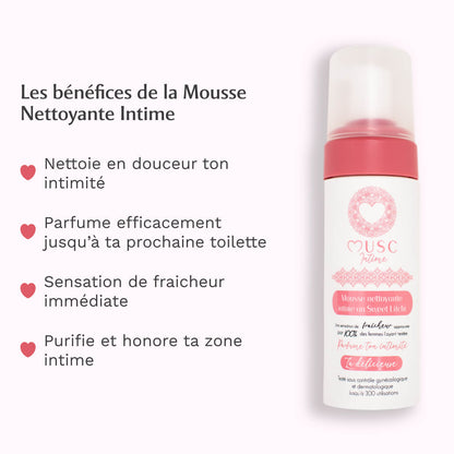 Mousse nettoyante intime au Sweet Litchi - La Délicieuse (150ml)